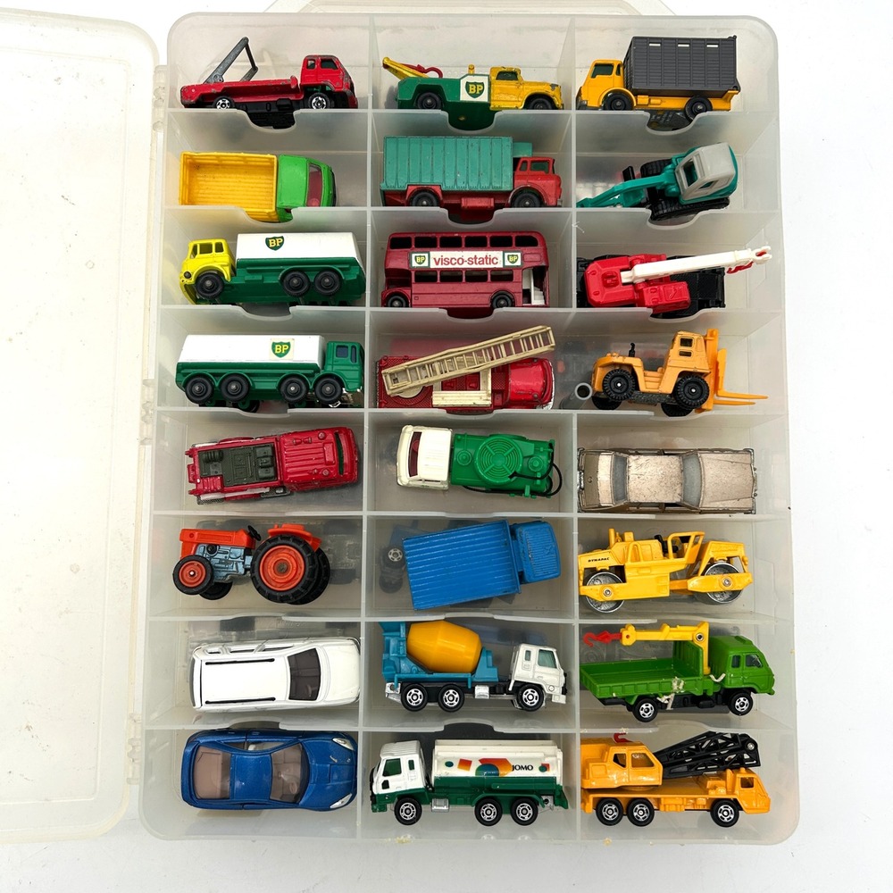Matchbox Tomica Ertl Diecast Vehicle Lot Unisex OS Multi Good Vintage 47pc